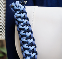 Poignée de sac décorative en macramé torsadé épais fait à la main, tresse en paracorde, chaîne de sac à main, bandoulière, bandoulière de remplacement pour sac à main