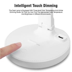 Lámpara de Mesa Táctil Recargable por USB, Moderna, Plegable, LED, Regulable, para Estudio, Sala de Estar, con Capacidad de Carga - Product Image 6