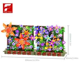 11039 Bloques de Construcción de la Serie Flores de Principios de Verano, Modelo de Bloques Flotantes, Juego de Bloques de Construcción, Juguete de Plástico - Product Image 2