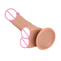 Vente en gros de pénis artificiel réaliste en silicone souple et imperméable pour adultes - Jouet sexuel avec fonction 100% imperméable