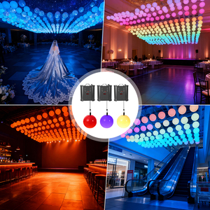 Disco & Club Night Club's Lighting Solutions Used DMX512 Kinetic Ball Art Stage Proyección Luces 100W LED Winches - Product Image 5