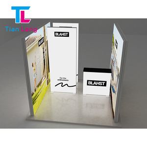 Caja de luz de exposición moderna de tela de tensión retroiluminada de pie 10x20 Exhibición de stand de feria comercial 3*6 - Product Image 5