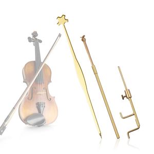Outils pour <span class=keywords><strong>violon</strong></span>, outils de réglage pour <span class=keywords><strong>luthier</strong></span>, kit comprenant un jaugeur, un clip de récupération, un poseur, en laiton doré - Product Image 6