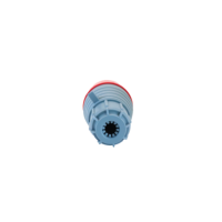 Multiprise électrique industrielle HFE 32A 380V IP44 rouge, modèle HF-024, avec installation facile et mise à la terre standard