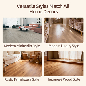 Revêtement de <span class=keywords><strong>sol</strong></span> en vinyle PVC LVT moderne, résistant à l'usure, imperméable, auto-<span class=keywords><strong>adhésif</strong></span>, largeur de planche 100 mm, <span class=keywords><strong>sol</strong></span> d'intérieur pour écoles, 1,5 mm - Product Image 2
