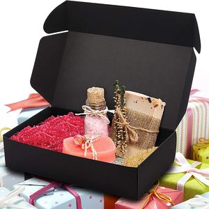 Schwarze Matte Quadratische Klappboxen mit Magnetverschluss, Schaumstoffeinlage, Faltbare Kraftpapier-Verpackung für Hochzeit, Geburtstag, Party - Product Image 4