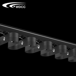 Ruban de rideau en polyester tissé noir facile à démonter et à laver pour S Fold Aluminium - Product Image 5