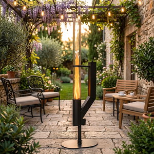 <span class=keywords><strong>Stufa</strong></span> <span class=keywords><strong>a</strong></span> Pellet da Esterno Autoportante con Tubo in Vetro per Giardino e Cortile - Product Image 5