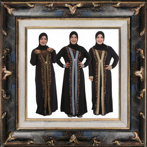 Abaya di Lusso con Paillettes e Diamanti, Traspirante, Estate 2024, Vestito Islamico Casual per Donne, Elegante Abbigliamento Tradizionale Musulmano - Product Image 3