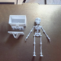 Skelettomorphes de danse transfrontaliers pour ornement à bulles - Imprimés en 3D en PLA avec 2 ventouses