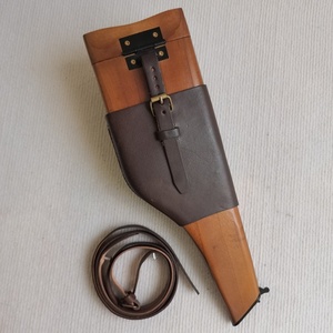 Großes Echtleder-Holster für <span class=keywords><strong>Mauser</strong></span> C96, Neues Modell, Historisches WWII-Filmrequisit, Klassisches Outdoor-Zubehör, Universell Einsetzbar - Product Image 4