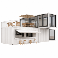 Maison conteneur à succès pour restaurant, bar, barbecue et café - Design moderne, personnalisable, emballage plat, prix bas, haute qualité