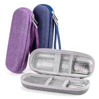 Sac isotherme pour insuline en EVA imperméable de haute qualité avec fermeture éclair pour usage extérieur - Boîte de protection portable pour médicaments