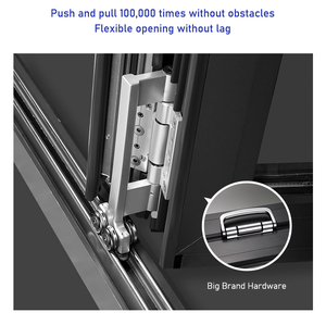 Ehe dọc nhôm kính gấp cửa sổ nhà ngoài trời ngang gấp cửa sổ kính - Product Image 4