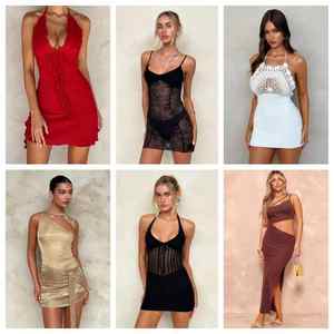 Vente en gros de robes en coton haut de gamme pour femmes, vêtements d'occasion de tailles variées, expédition aléatoire - Product Image 2