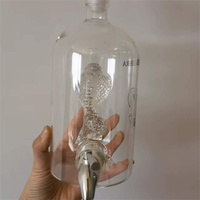 Bouteille en verre en forme de réservoir, contenant fait à la main, pour cognac ou whisky, 500/1000ml, 10 pièces