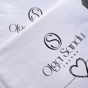 Sobres Acolchados de Papel Kraft Blanco Personalizados para Embalaje de Productos de Cuidado de la Piel/Maquillaje - Product Image 5