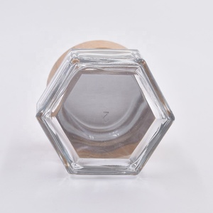 Tarro <span class=keywords><strong>de</strong></span> cristal hexagonal transparente para crema facial, botellas <span class=keywords><strong>de</strong></span> mermelada con tapa <span class=keywords><strong>de</strong></span> bambú, tapa <span class=keywords><strong>de</strong></span> madera, 30ml, 2020 - Product Image 6