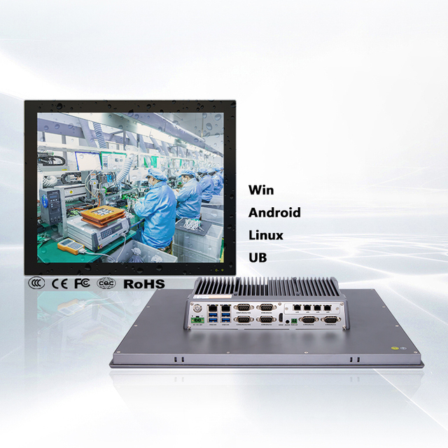 Custom Size Waterproof 305-1000nit High Brightness Linux /Win /Android All in One Industrial Panel PC for Outdoor Sunlight