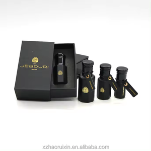 Botella de Perfume de Vidrio Negro para Attar/Oud de 3ml, 6ml, 12ml, Personalizada, con Caja de Empaque, Modelo HRX-0001 Cuadrado HAORIXIN - Product Image 6