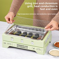 Jetable Moderne Simple 1 Brûleur BBQ Grill Rack Pique-Nique Poêle Extérieur Portable Ménage Petit Fruit Charbon De Bois Sans Fumée Barbecue
