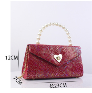 2024New Fashion Hot Selling Shoulder <b>Bag</b> Crossbody Trend Small Square <b>Bag</b> Wholesale <b>Pearl</b> Zipper - Product Image 6