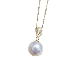 Exquisito Colgante de Plata S925 con Cuentas de 9-13mm, 31379DIY, Accesorios de Perlas para Mujer, Base Vacía para DIY, Base Vacía Moderna de 9-13mm - Product Image 5