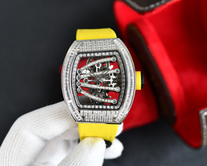 Reloj mecánico automático Tourbillon para hombres y mujeres en forma de moissanita banda de cuero puntero Dial pantalla nicho con sentido de diseño - Product Image 3