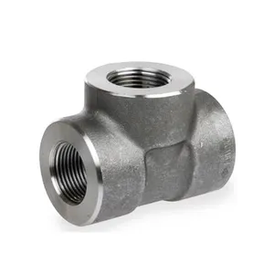 Sfenry Carbon Steel Forged 3000Psi CS A105 Female NPT Threaded Tee