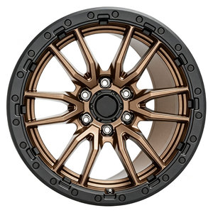 <span class=keywords><strong>Jantes</strong></span> Beadlock Concaves Profondes Tout-Terrain Noir Mat Personnalisées 16-22 Pouces Style Rebel D679 pour F-150 RAM-1500 Tundra Wrangler - Product Image 2