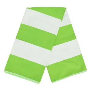 Huiyi Soft Skin-friendly Beach Towels With Logo Custom Print Striped Oversized Quick Dry Microfiber Sand Free Beach Towel