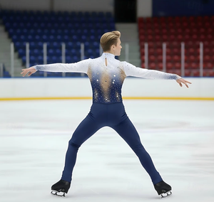 Combinaisons sur mesure en gros pour hommes, vêtements de scène, danse, patinage artistique, entraînement, danse latine, costume de gymnastique - Product Image 6