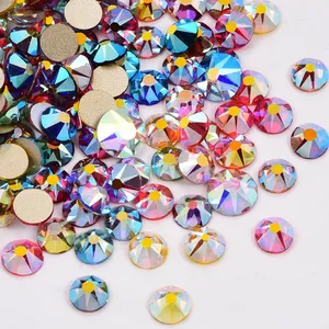Nhà Máy Bán Buôn Flatback Không-Hotfix Glass Rhinestone Tinh Thể 12-16 Cắt Mặt Cho Móng Tay Đám Cưới Giày May Mặc Phụ Kiện - Product Image 2