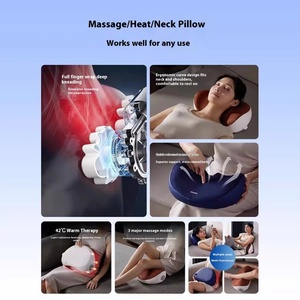 Almohada de Masaje Cervical de Marca Reconocida, Masajeador de Hombros y Cuello de Cuero PU, Función Musical, Amasamiento Automático de Espalda y Cintura, Caja de Regalo - Product Image 4