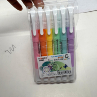 6pcs double pointe Pastel surligneur Art couleur surligneur ensemble double marqueur stylo