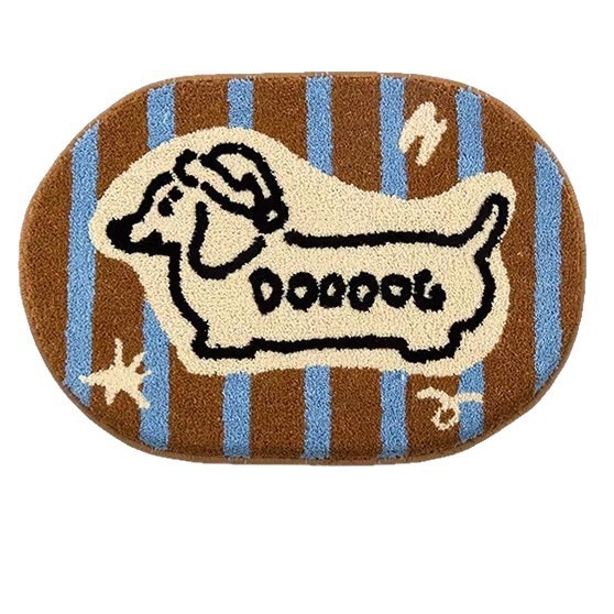 Chien saucisse rayé