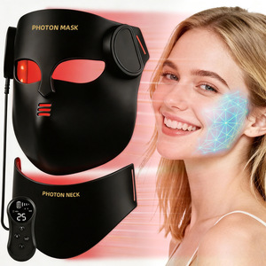 Maschera LED 4D Wireless Portatile OEM/ODM con 400 LED a Luce Rossa, Dispositivo Facciale in Silicone Ricaricabile con Telecomando per Bellezza - Product Image 1