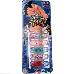 俄罗斯包装价格便宜女孩珠宝制作珠子玩具DIY丙烯酸珠子套件配件，用于手镯儿童教育玩具