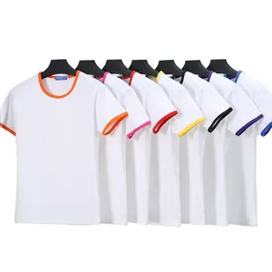 Promotional Cheap Gifts Wholesale Custom Logo Print Sublimation Blanks Short Sleeve Oversized Hip Hop Unisex Polyester T-Shirt