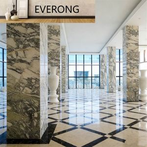 Columnas de Mármol con Patrón Blanco y Negro Pulido Personalizado, Pilares Grandes de Piedra Natural para Edificios Comerciales, Ideales para Vestíbulos de Hoteles de Lujo - Product Image 2