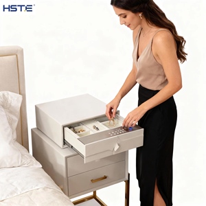 Hộp két sắt khách sạn có khóa vân tay, mật khẩu, pin sạc, phần cứng tủ quần áo, mở khóa bằng máy tùy chỉnh - Product Image 6