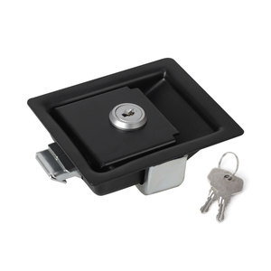 Car Toolbox Door <b>Lock</b> Carbon Steel Black Panel <b>Lock</b> For Trailer Storage <b>Box</b> Replacement YC102170 CS4P - Product Image 1