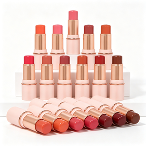 บลัชออนเนื้อครีมกันน้ำ สีชัด ติดทนนาน 11 เฉดสี บำรุงผิวหน้า ใช้ได้หลายจุด บลัชออนปัดแก้ม แต่งหน้า รับผลิต OEM แบรนด์ส่วนตัว MOQ ต่ำ - Product Image 1