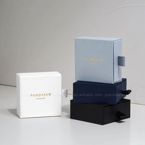 PandaSew Custom Logo Sliding <strong>Jewelry</strong> <strong>Box</strong> <strong>Jewelry</strong> Drawer <strong>Box</strong> Cardboard Bracelet Ring Earring Necklace <strong>Jewelry</strong> <strong>Box</strong> - Product Image 4