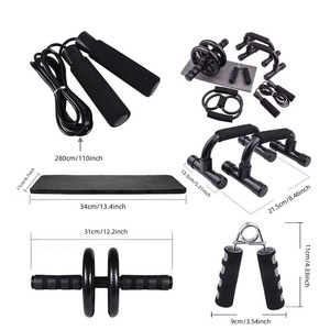 Équipement d'entraînement de la force des muscles <span class=keywords><strong>abdominaux</strong></span>, exercices musculaires, salle de sport à domicile, exercices de fitness, ceinture roulante, genouillères, accessoires - Product Image 5