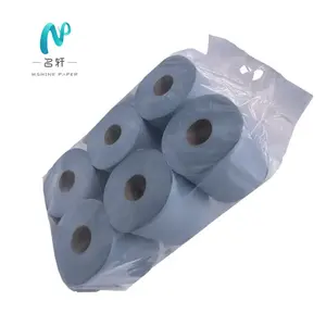 Commercial Recycled Blue 2 Ply Embossed Centre Feed Compatible Big Hand Paper Towel Tissue Rolls