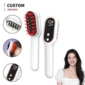 Masseur capillaire portable imperméable avec luminothérapie rouge et huile Brosse de massage capillaire intelligente Luminothérapie rouge Masseur capillaire électrique - Product Image 1