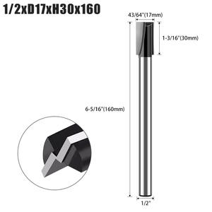 Rallonge de trou de serrure de porte Fraise à rainurer Nettoyage Fond Spiral Tenon Trou Travail du bois - Product Image 3