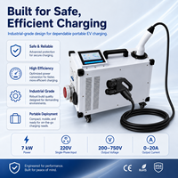 Chargeur rapide portable et mobile DC 7KW CCS2 2026 pour véhicules électriques sans batterie