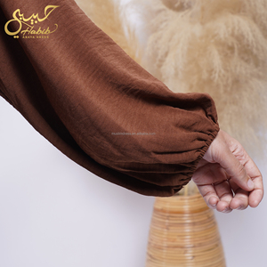 Habib listo para enviar musulmán Vestido de manga larga suelto Abaya venta al por mayor barato Abaya mujeres musulmanas vestido - Product Image 5